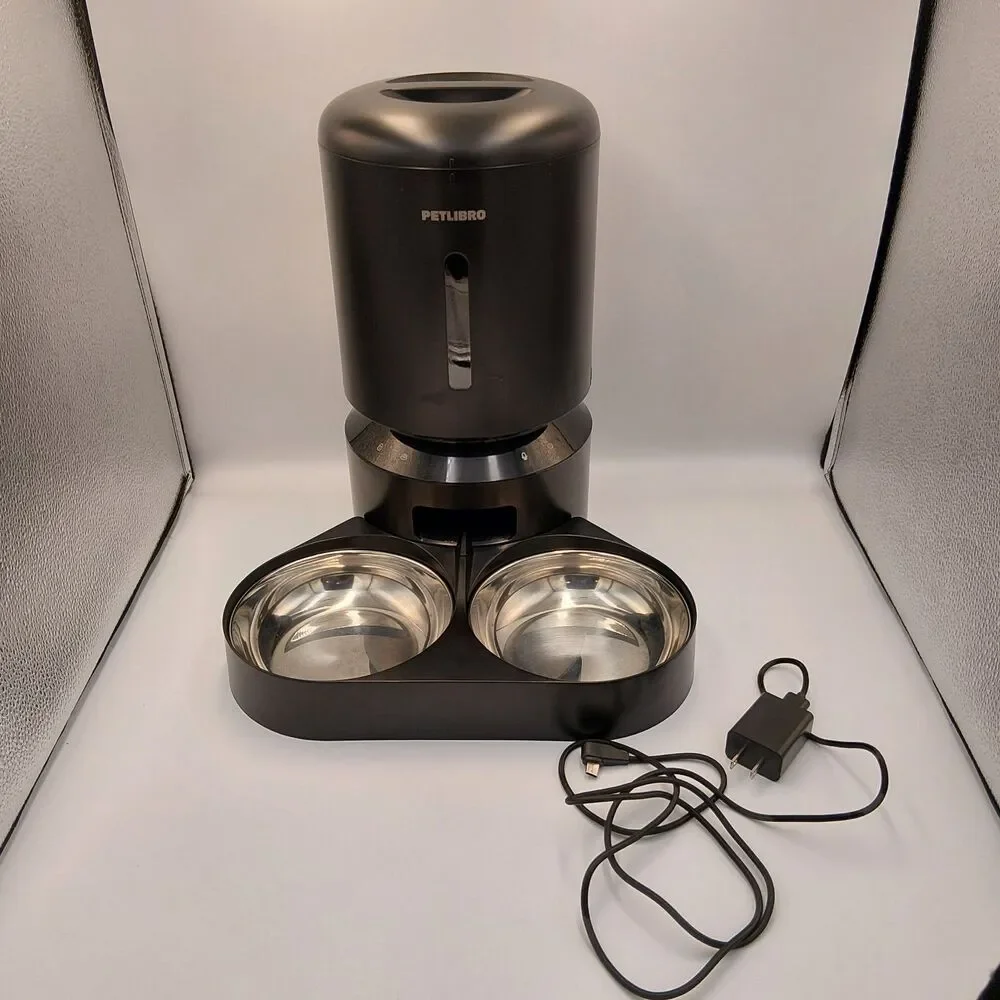 PETLIBRO Granary WIFI Dual Bowl PLAF 103 Smart Pet Feeder, 5L APP control Black